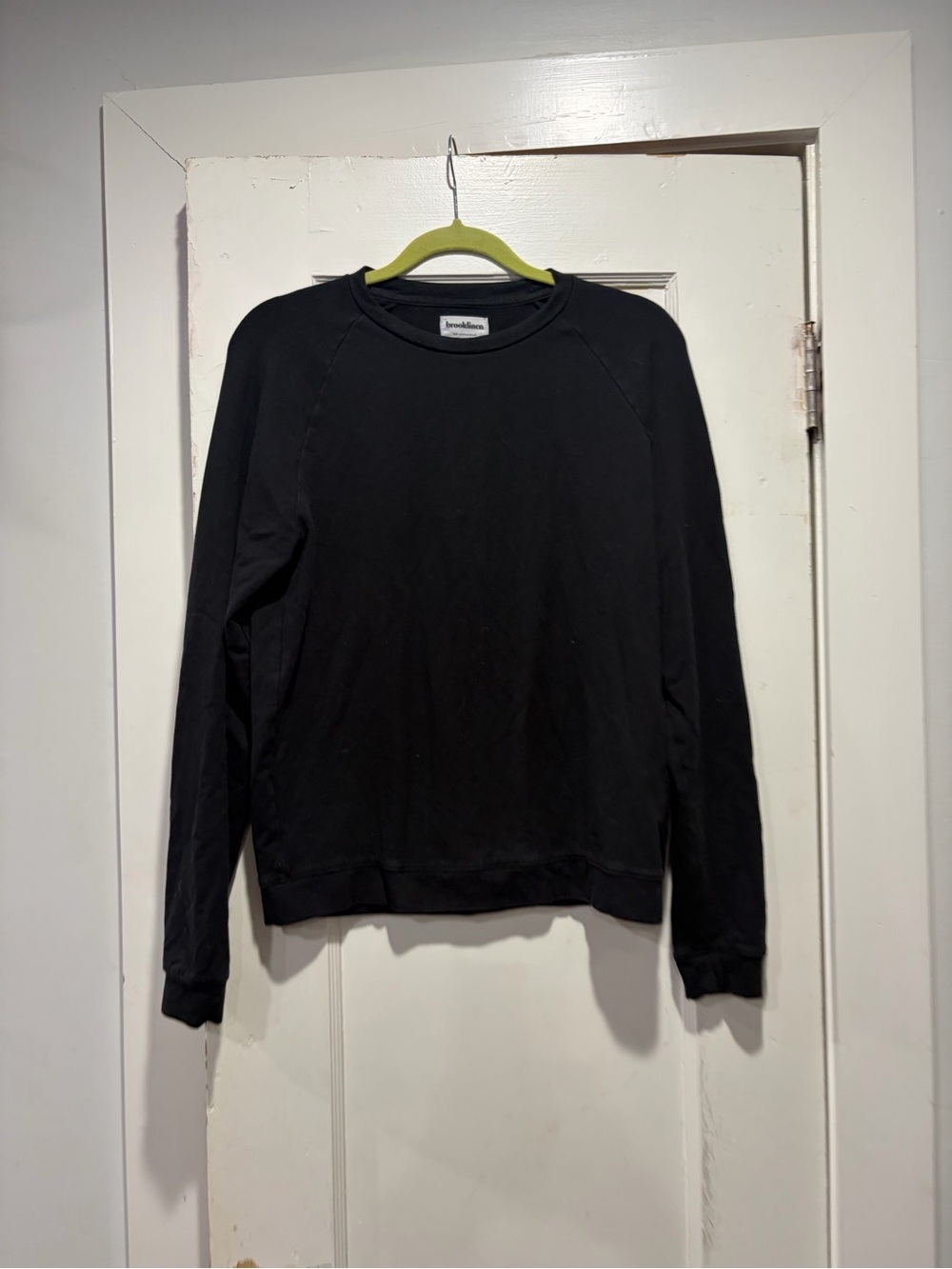 Brooklinen Black Lounge Crewneck